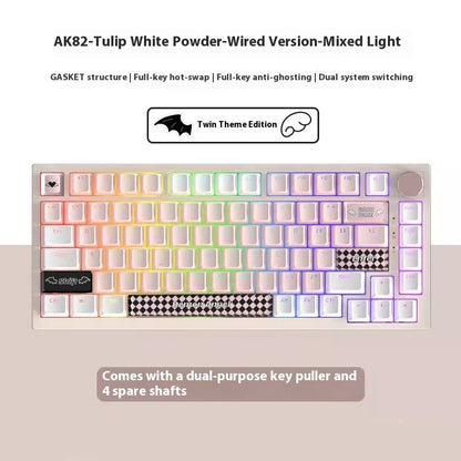 Tulip Series Mechanical Keyboard – Wired/Wireless/Bluetooth