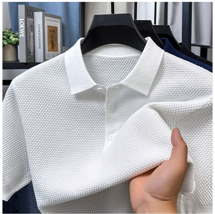 Loose Cotton Sweater – Short Sleeve Comfort Meets Effortless Style