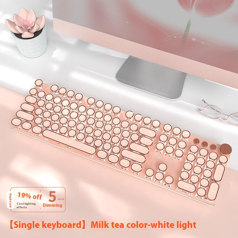 E-Sports Mechanical Keyboard – Wired/Wireless Bluetooth Gaming & Office Keyboard