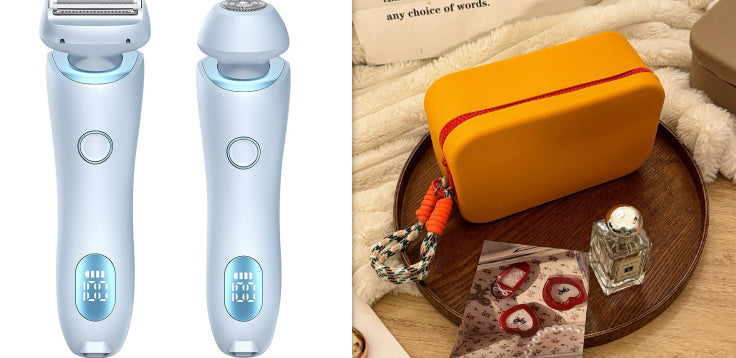 2 In 1 Hair Removal Epilator USB Rechargeable Trimmer Women Body Razor Face Leg Armpit Bikini Hand Pubic Shaver Hair Remover - Odyssey
