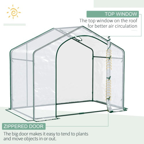 Portable Walk-in Steel Frame Garden Greenhouse