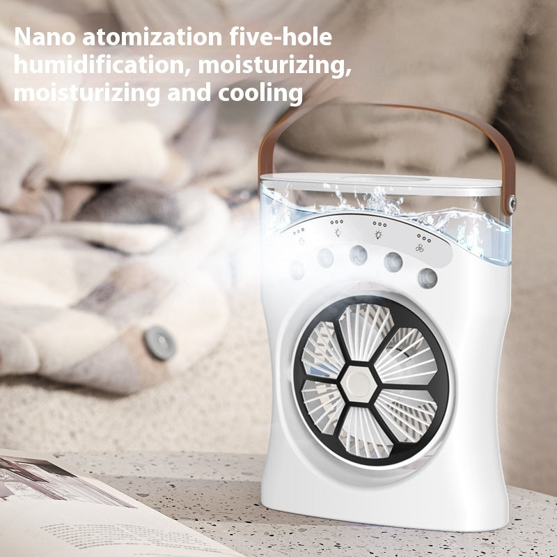 Portable Mini Humidifier Fan – Stay Cool & Fresh Anywhere!