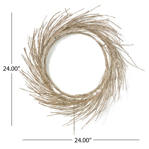 🎄 24-Inch LED Paper Wreath – Elegant Glow for the Holidays ✨
