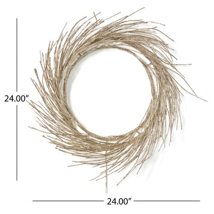 🎄 24-Inch LED Paper Wreath – Elegant Glow for the Holidays ✨