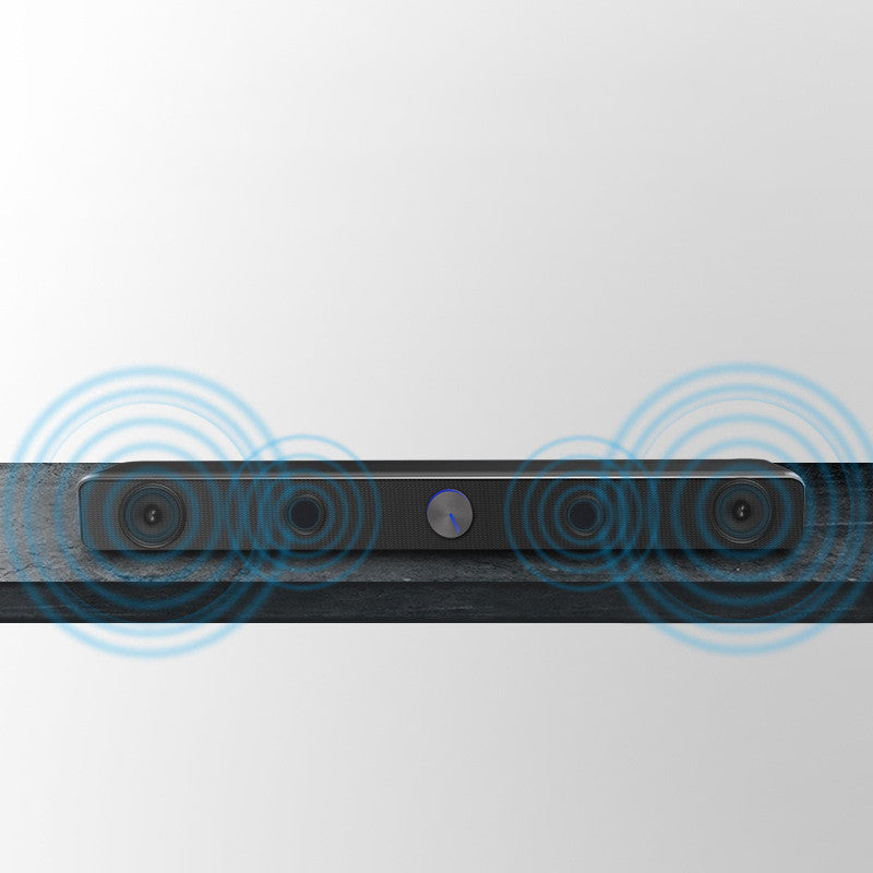 Upgrade your workspace or gaming setup with the Home Computer Stereo Desktop Strip Speaker – a slim, plug-and-play soundbar designed for clean sound and compact style. With easy USB power and a 3.5mm audio connection, it’s the perfect desktop audio solution for everyday use.