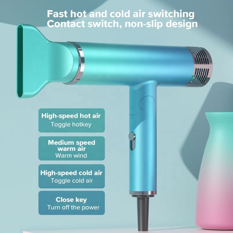 Foldable Mini Hair Dryer – Lightweight Negative Ion Quiet Blower for Home & Travel