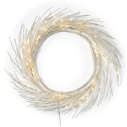 🎄 24-Inch LED Paper Wreath – Elegant Glow for the Holidays ✨