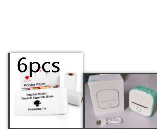 Phomemo T02 Mini Bluetooth Thermal Printer – Inkless Label & Photo Printer for iOS/Android