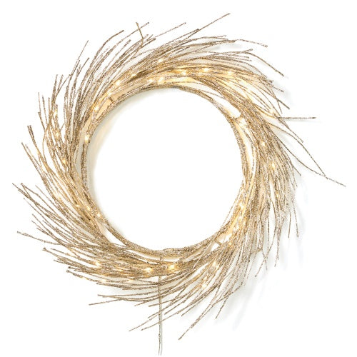 🎄 24-Inch LED Paper Wreath – Elegant Glow for the Holidays ✨