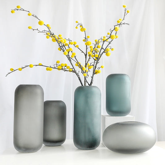 Classic Flower Artificial Flower Glass Vase