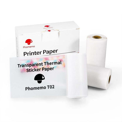 Phomemo T02 Mini Bluetooth Thermal Printer – Inkless Label & Photo Printer for iOS/Android