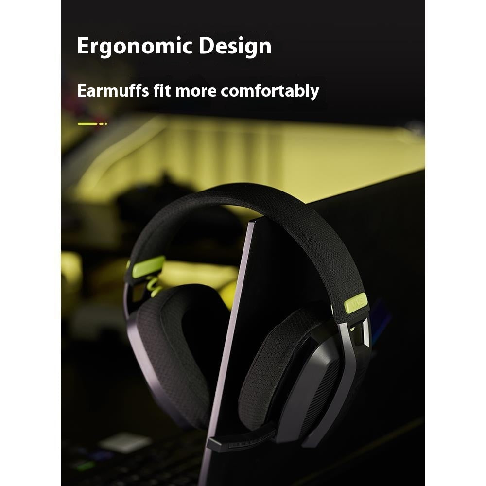 Wireless Gaming Headset with Microphone-  Siren V1 Black/White
