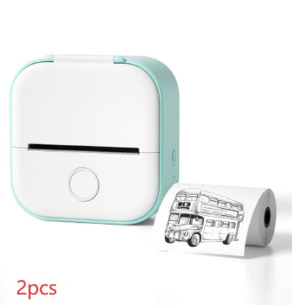 Phomemo T02 Mini Bluetooth Thermal Printer – Inkless Label & Photo Printer for iOS/Android