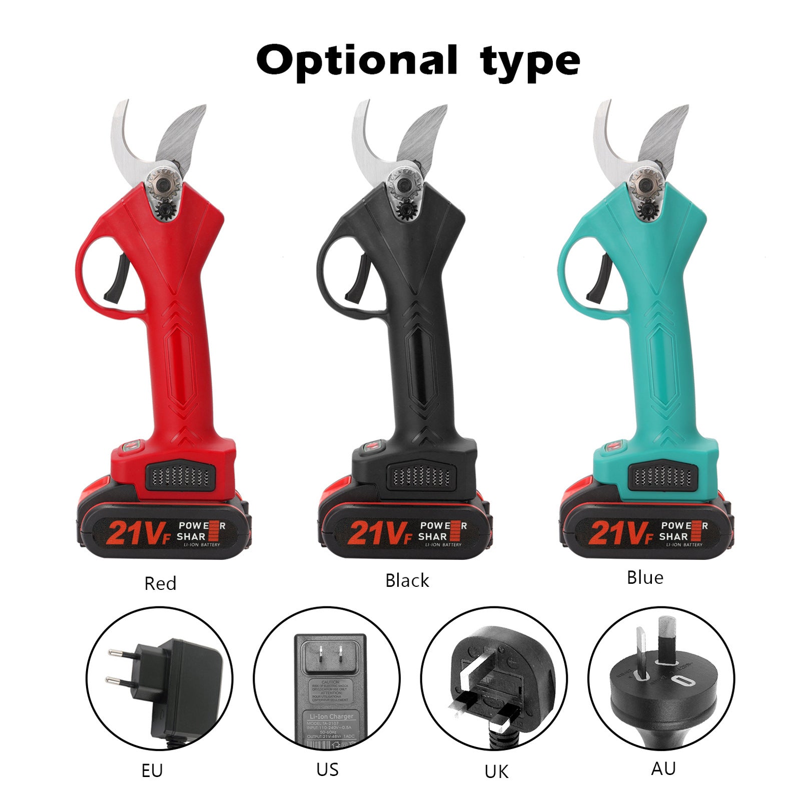 21V Rechargeable Garden Fruit Tree Lithium Battery Pruning Shear Tools - Odyssey