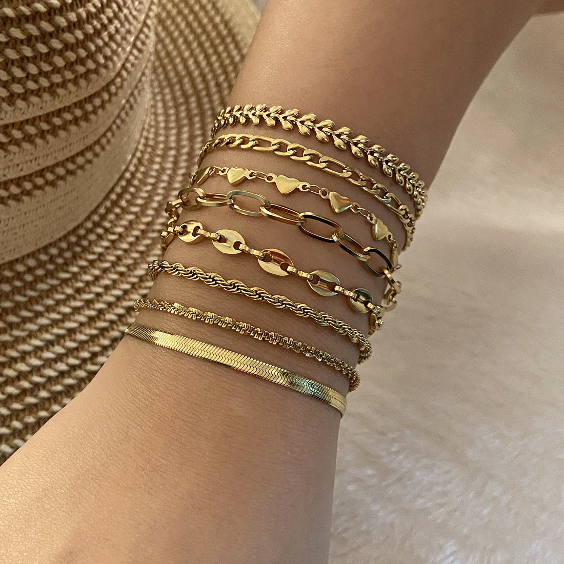 Simple Stainless Steel Chain Bracelet Niche