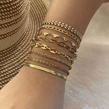 Simple Stainless Steel Chain Bracelet Niche