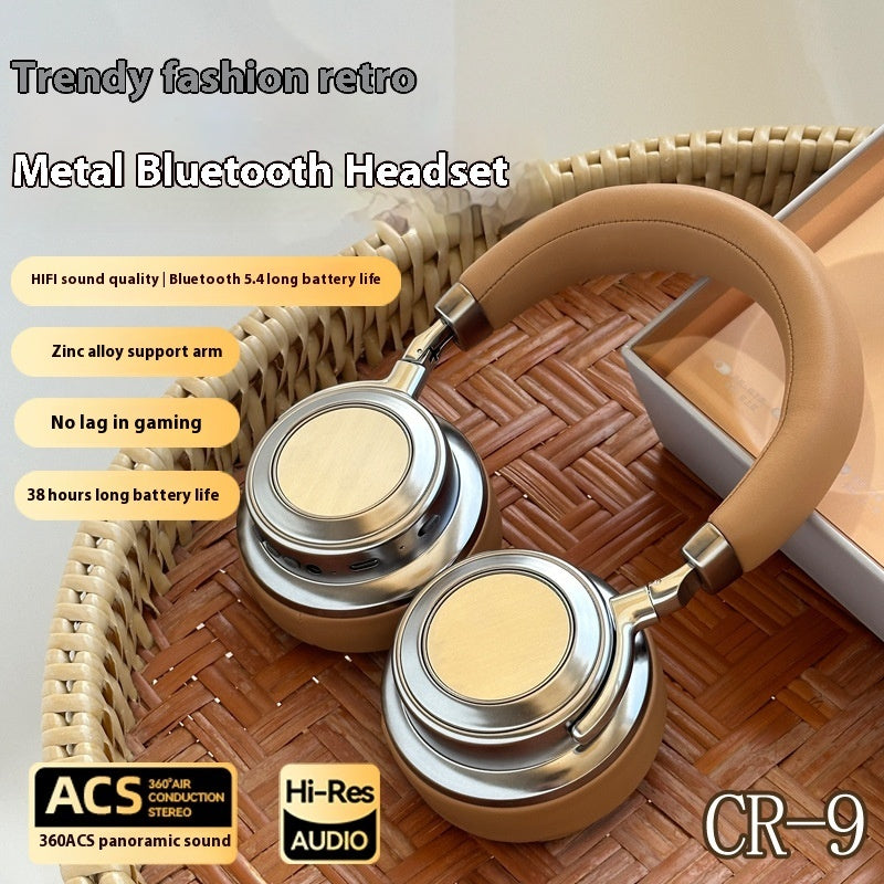 Briefcase Ear Metal Retro Bluetooth Headset– Vintage Style Meets Modern Tech