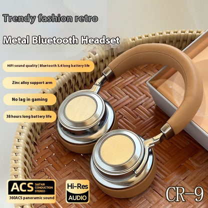 Briefcase Ear Metal Retro Bluetooth Headset– Vintage Style Meets Modern Tech
