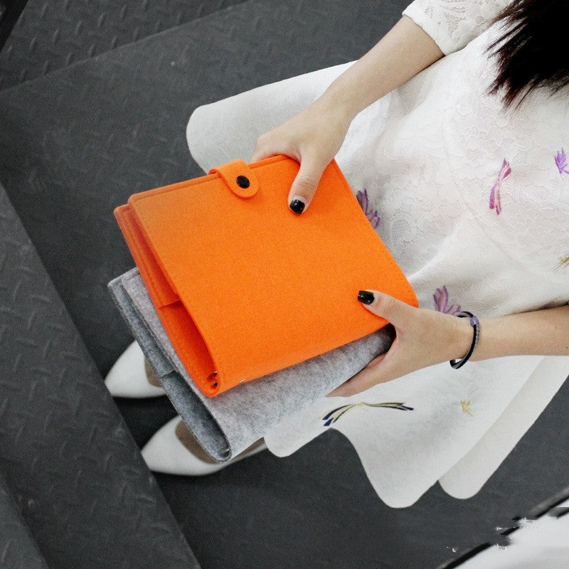 Felt Loose Spiral Notebook Journal Book Minimalist Creative
