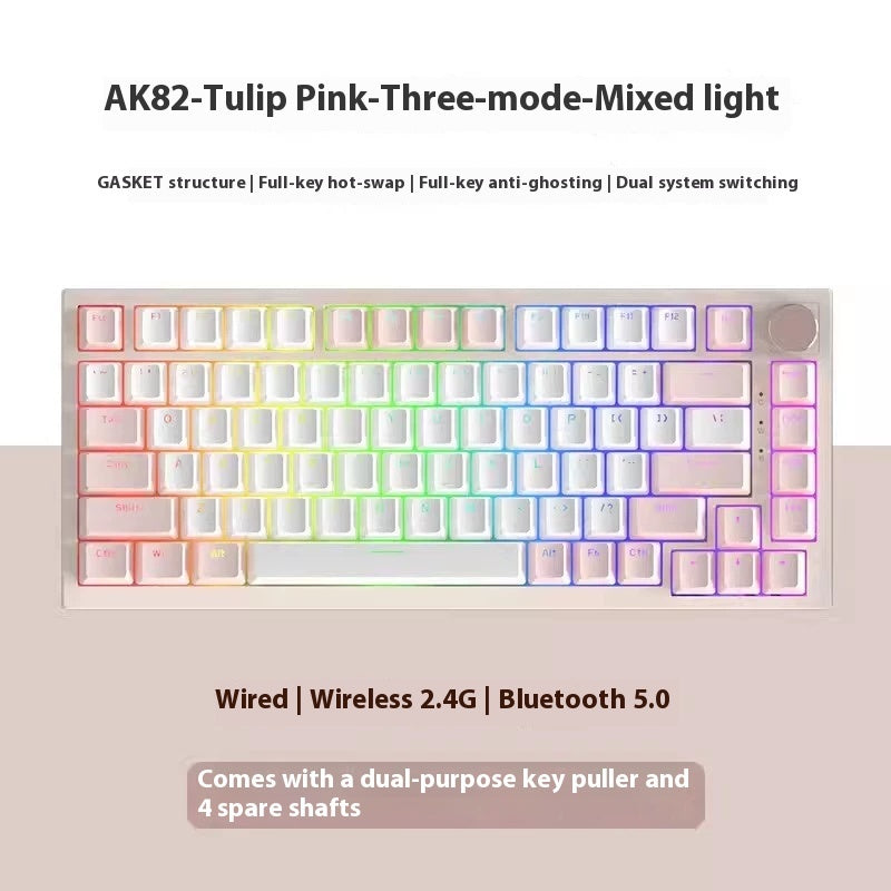 Tulip Series Mechanical Keyboard – Wired/Wireless/Bluetooth