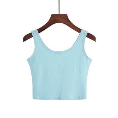 Short navy camisole Women's bottoming shirt