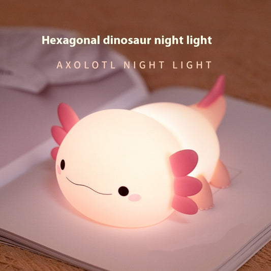 Hexagonal Dinosaur Silicone USB Charging Night Light