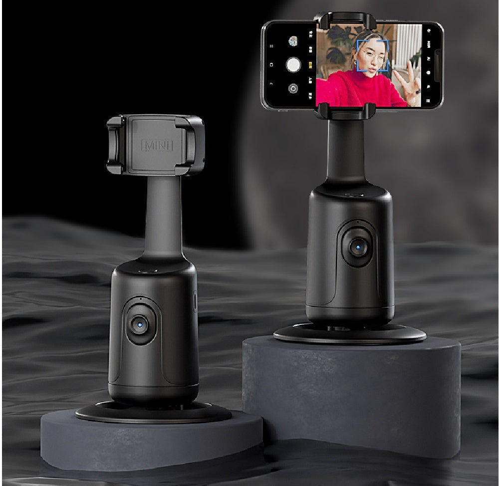 360° Auto Face Tracking AI Smart Gimbal – Phone Holder for Vlog, Live Streaming & More