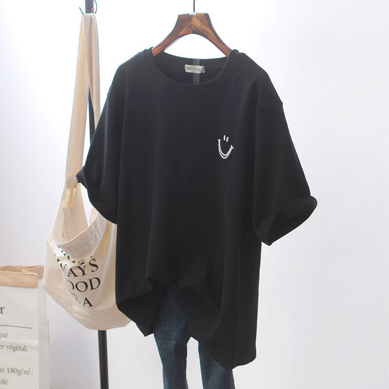 Base Shirt Casual Plus Size – Comfortable Milk Silk Fabric