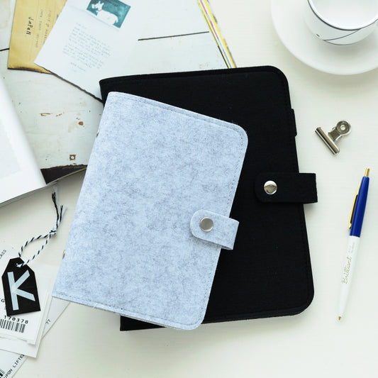 Felt Loose Spiral Notebook Journal Book Minimalist Creative