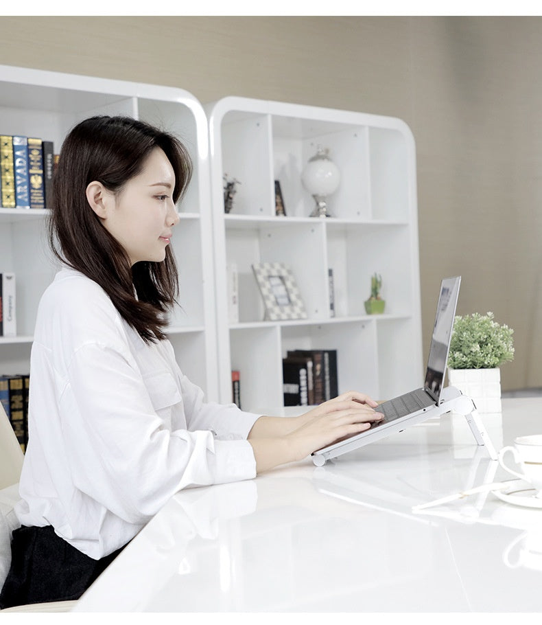 Adjustable Folding Laptop Stand – Portable Notebook Computer Stand for Desk & Travel