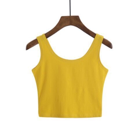 Short navy camisole Women's bottoming shirt