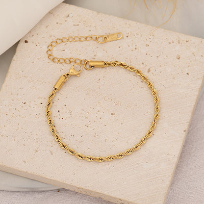 Simple Stainless Steel Chain Bracelet Niche