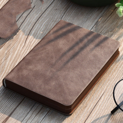 Portable Mini A6 Notebook with Pen – Imitation Leather Cover & Wire Binding