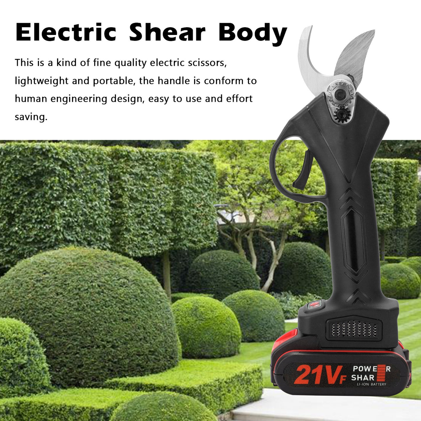 21V Rechargeable Garden Fruit Tree Lithium Battery Pruning Shear Tools - Odyssey