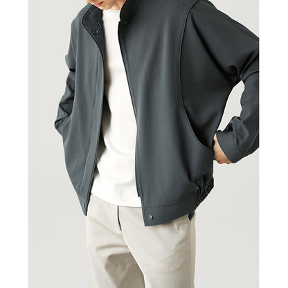 Men's Loose Fit Pilot Jacket – Lightweight Spring Casual Coat, Long Sleeve Polyester