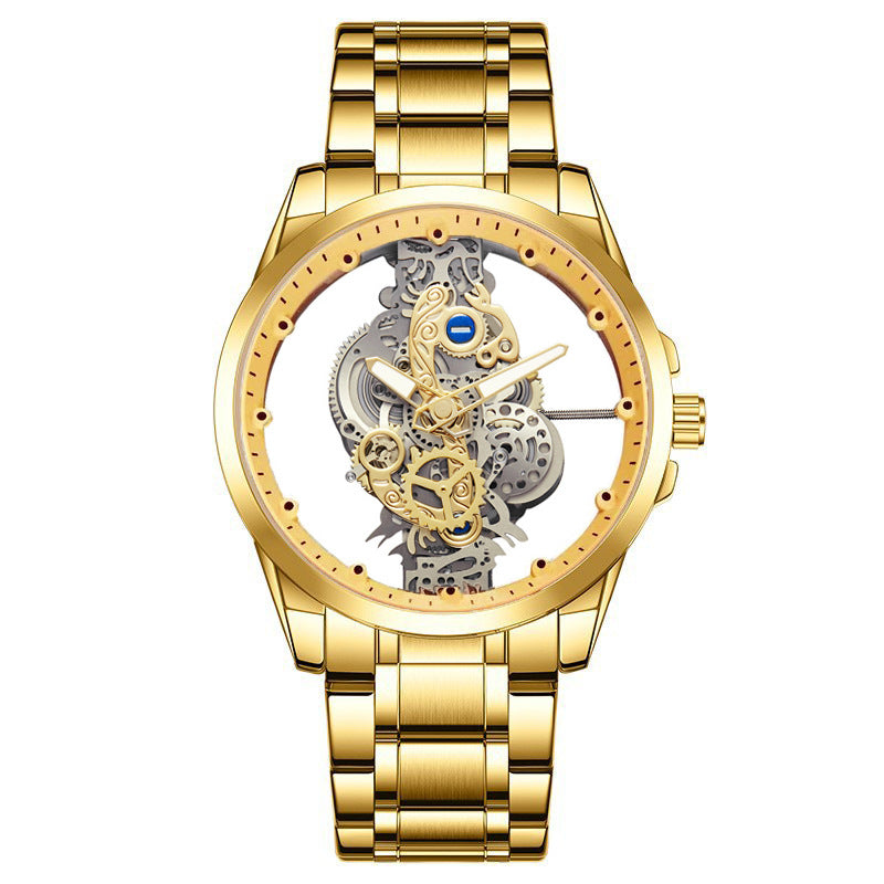 Double-sided Transparent Cutout Automatic Men's Mechanical Watch