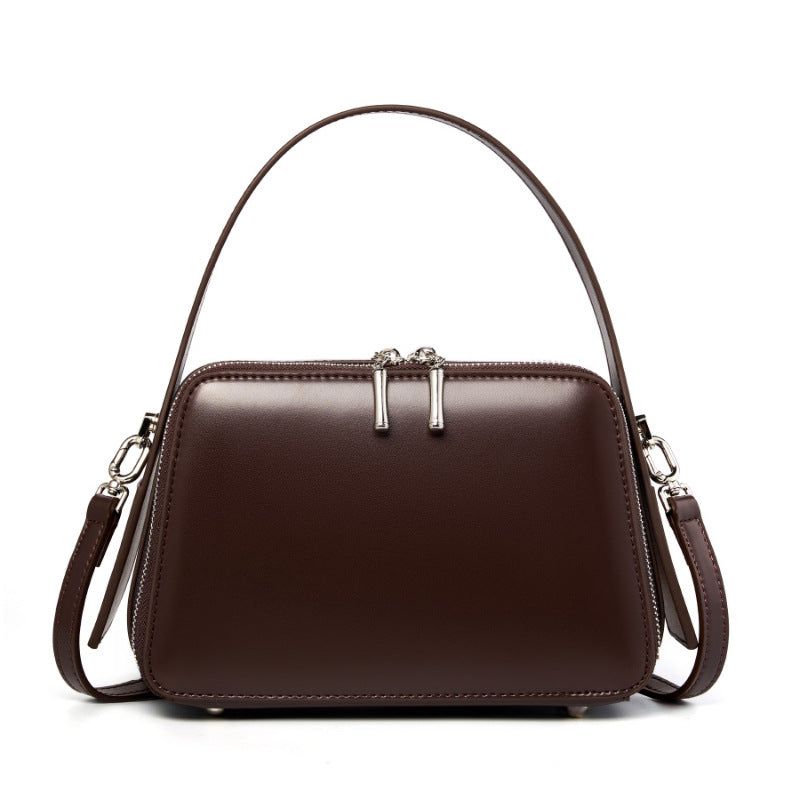 Women’s Genuine Leather Crossbody Commuter Bag – Urban Simplicity Hanging Ear Series