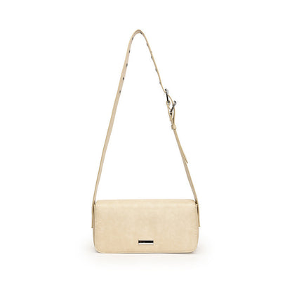 Urban Simplicity PU Leather Women’s Shoulder Bag – Medium Hardness, Horizontal Square, Daily Use