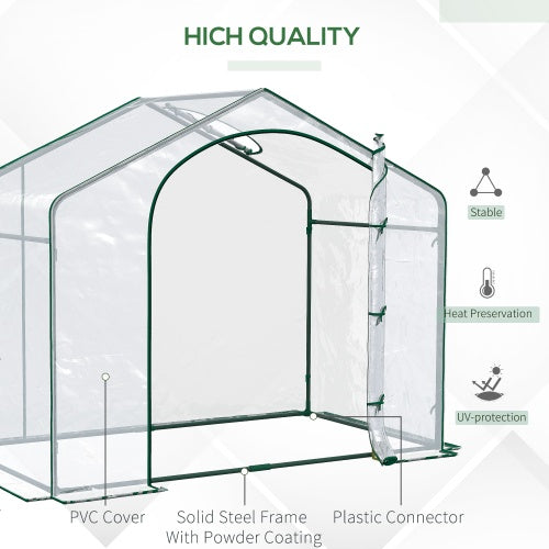 Portable Walk-in Steel Frame Garden Greenhouse