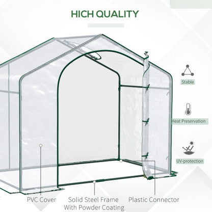 Portable Walk-in Steel Frame Garden Greenhouse