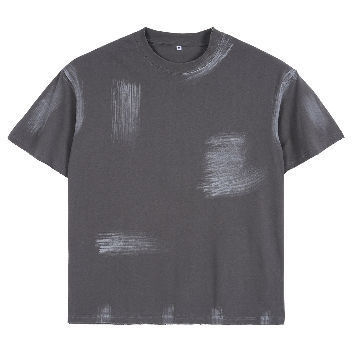 Men’s Washed Vintage Loose Fit Cotton T-shirt – Retro Style Short Sleeve Casual Tee