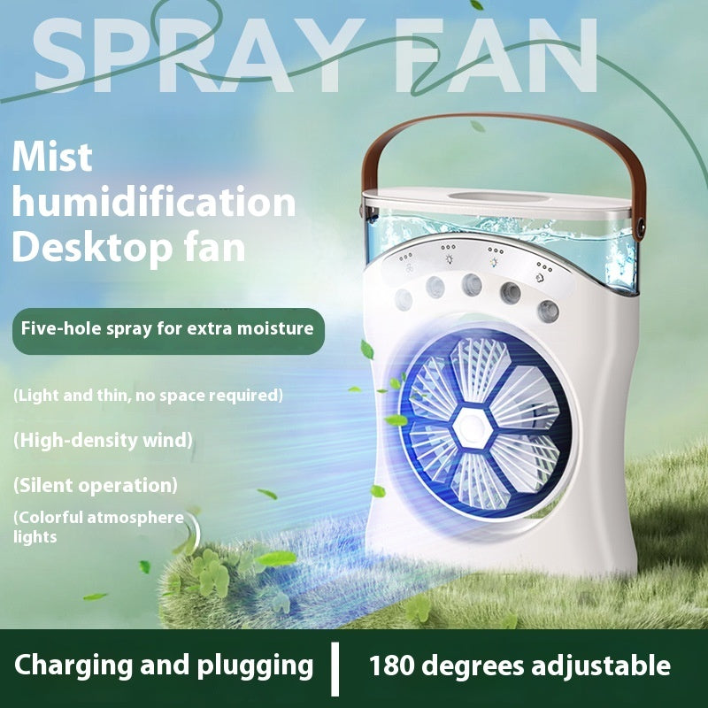 Portable Mini Humidifier Fan – Stay Cool & Fresh Anywhere!