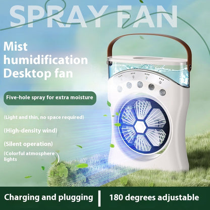 Portable Mini Humidifier Fan – Stay Cool & Fresh Anywhere!