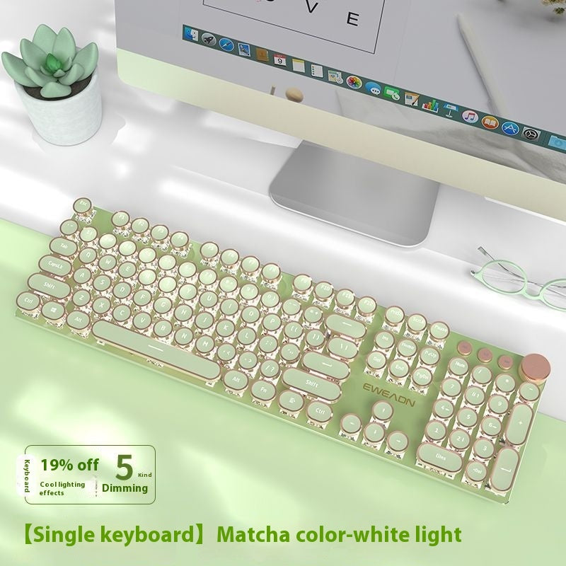 E-Sports Mechanical Keyboard – Wired/Wireless Bluetooth Gaming & Office Keyboard