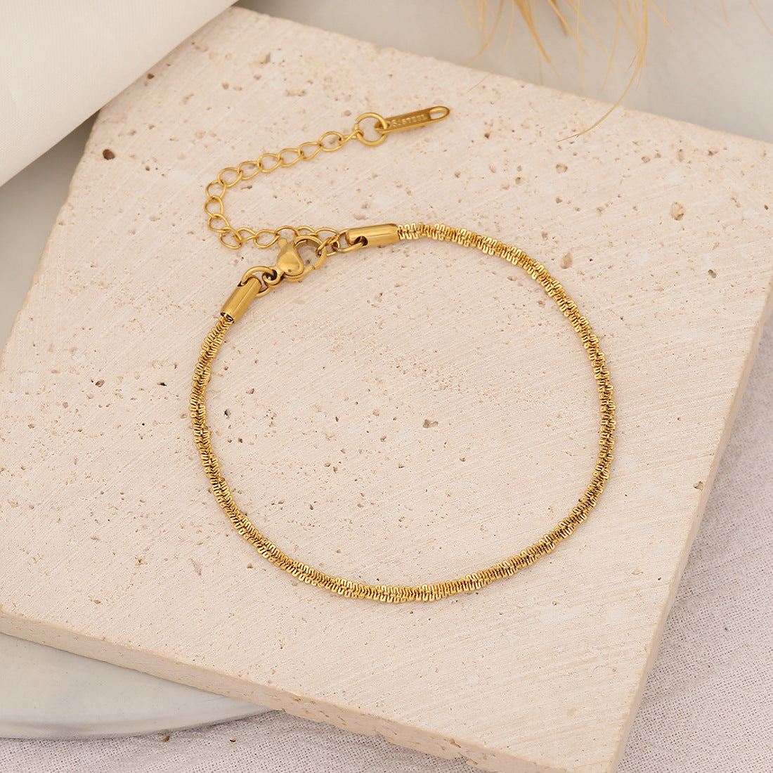 Simple Stainless Steel Chain Bracelet Niche