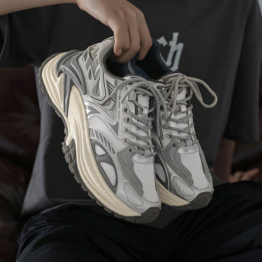 Breathable Retro Sports Jogging Shoes – Lightweight, Stylish, and Comfort-Boosted