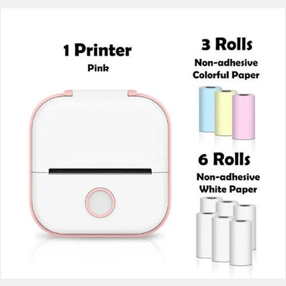 Phomemo T02 Mini Bluetooth Thermal Printer – Inkless Label & Photo Printer for iOS/Android