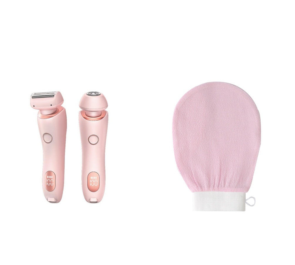 2 In 1 Hair Removal Epilator USB Rechargeable Trimmer Women Body Razor Face Leg Armpit Bikini Hand Pubic Shaver Hair Remover - Odyssey