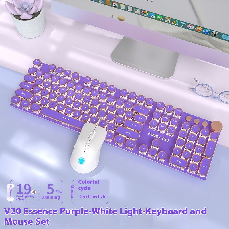 E-Sports Mechanical Keyboard – Wired/Wireless Bluetooth Gaming & Office Keyboard