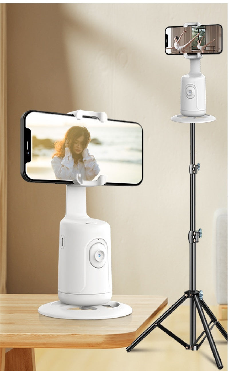 360° Auto Face Tracking AI Smart Gimbal – Phone Holder for Vlog, Live Streaming & More